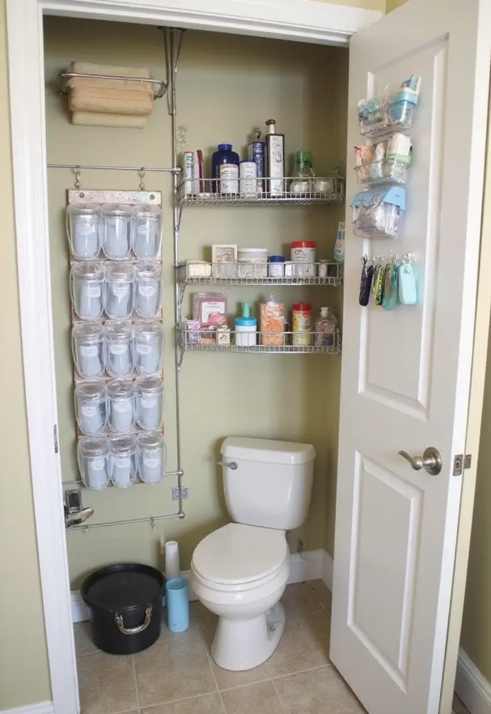 25+ Bathroom Closet Ideas to Organize in Style 7 25+ Bathroom Closet Ideas to Organize in Style - 7. Use Vertical Space Wisely