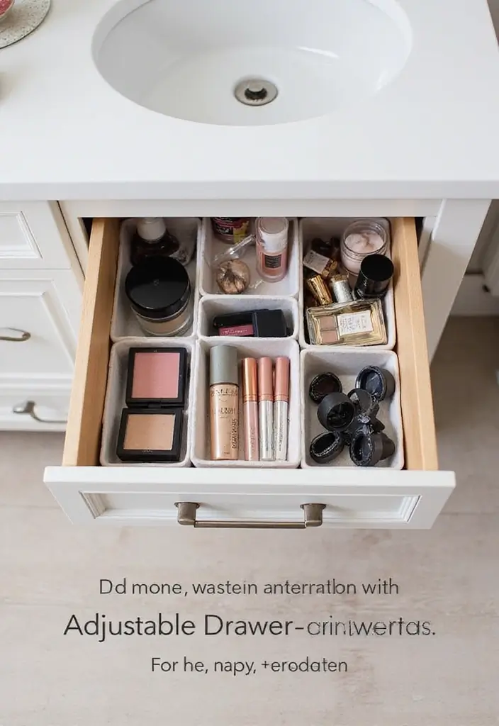 25+ Bathroom Closet Ideas to Organize in Style 9 25+ Bathroom Closet Ideas to Organize in Style - 9. Utilize Drawer Dividers