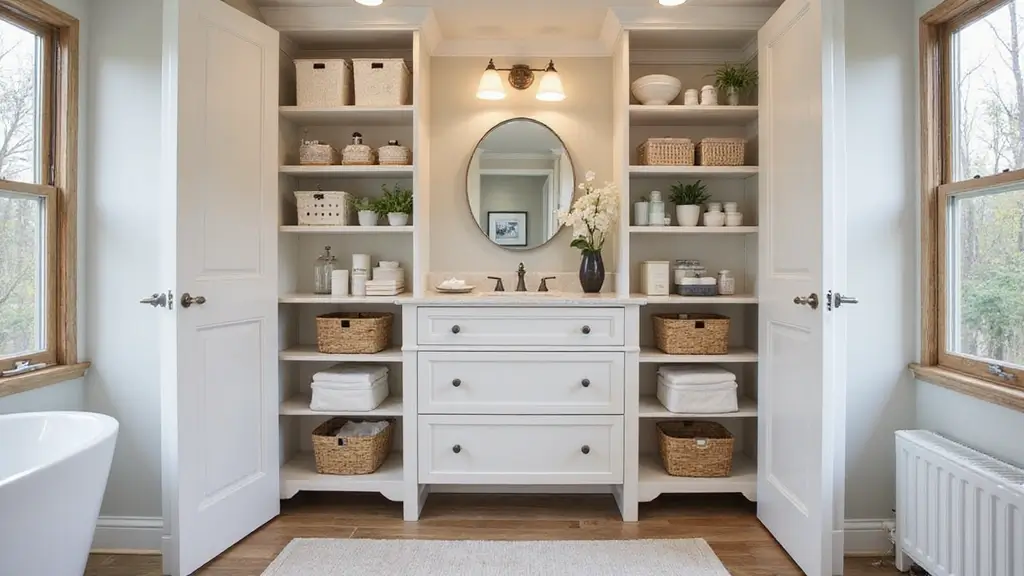 25+ Bathroom Closet Ideas to Organize in Style