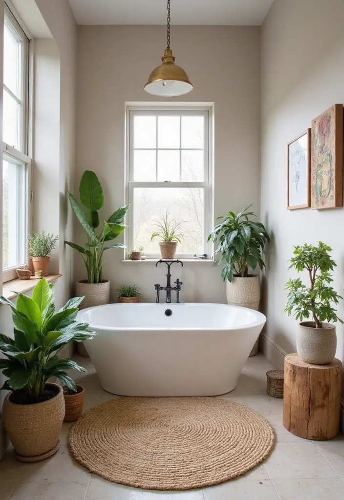 25+ Bathroom Rug Ideas That Pull the Room Together 1 25+ Bathroom Rug Ideas That Pull the Room Together - 1. Jute Rugs for a Natural Touch