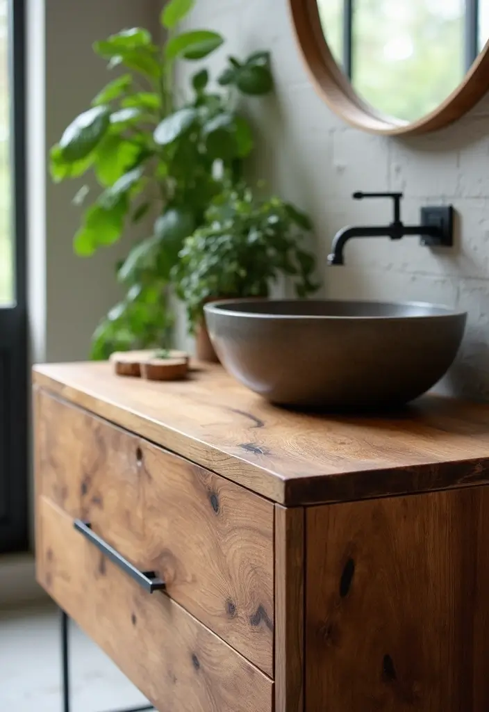 25+ Bathroom Vanity Designs for a Chic Upgrade 1 25+ Bathroom Vanity Designs for a Chic Upgrade - 1. Reclaimed Wood Charm