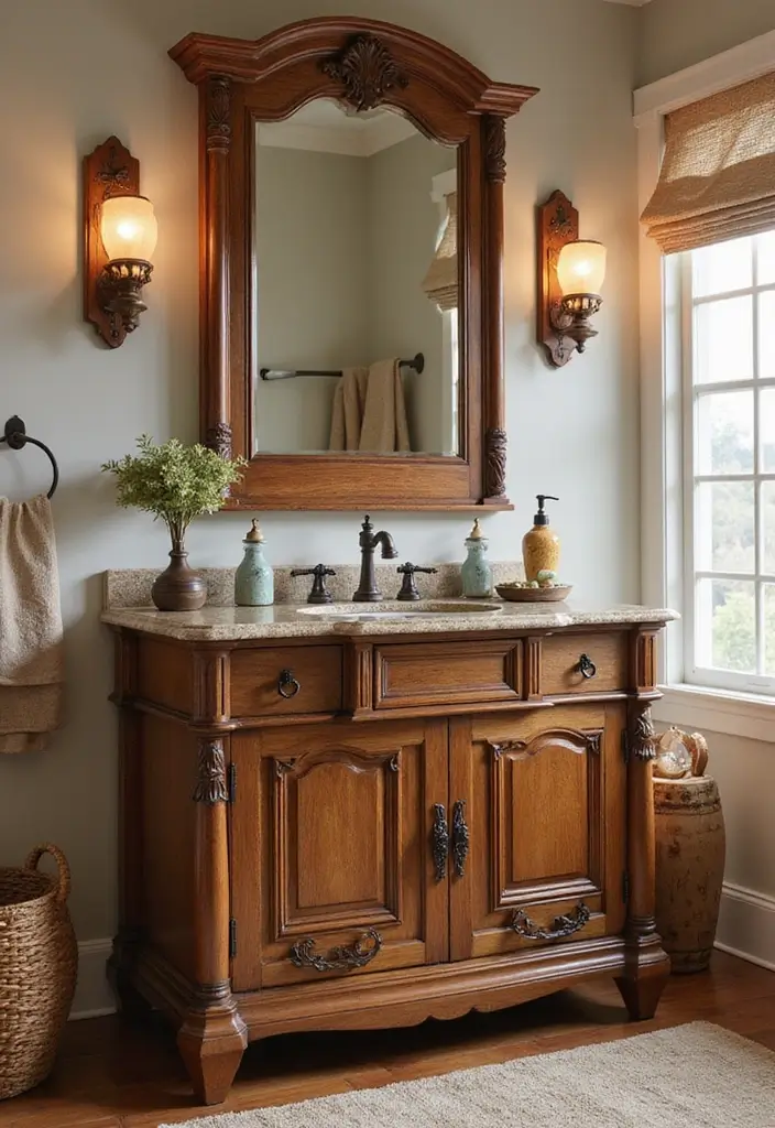 25+ Bathroom Vanity Designs for a Chic Upgrade 10 25+ Bathroom Vanity Designs for a Chic Upgrade - 10. Artisanal Craftsmanship