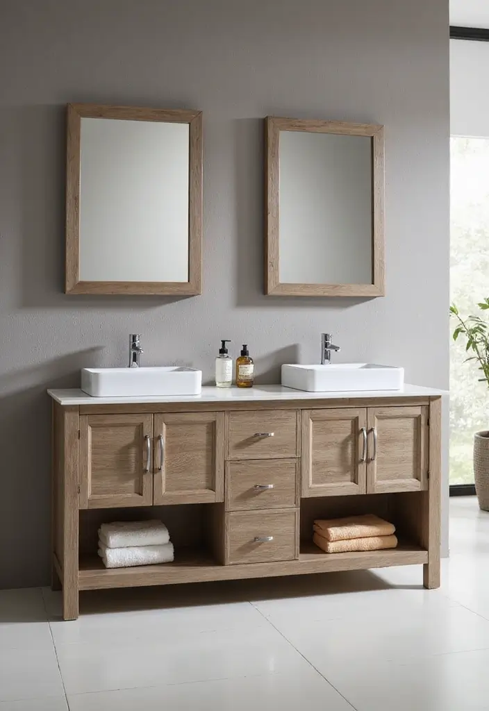 25+ Bathroom Vanity Designs for a Chic Upgrade 11 25+ Bathroom Vanity Designs for a Chic Upgrade - 11. Dual Sink Vanities