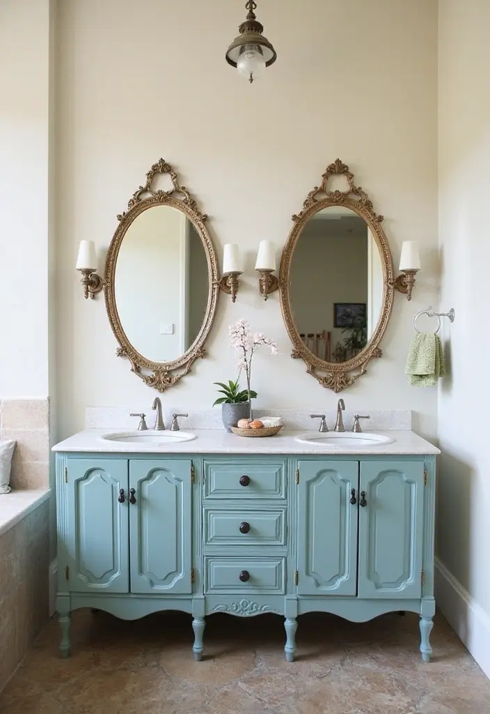 25+ Bathroom Vanity Designs for a Chic Upgrade 12 25+ Bathroom Vanity Designs for a Chic Upgrade - 12. Vintage Restoration