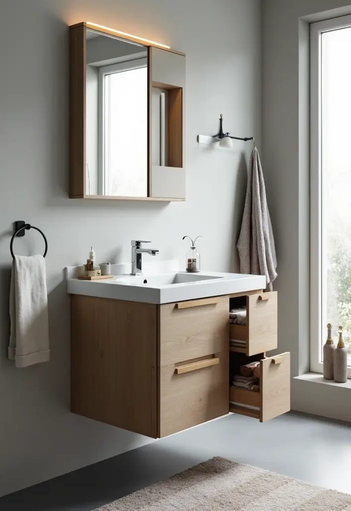 25+ Bathroom Vanity Designs for a Chic Upgrade 25 25+ Bathroom Vanity Designs for a Chic Upgrade - 25. Flip-top Vanities