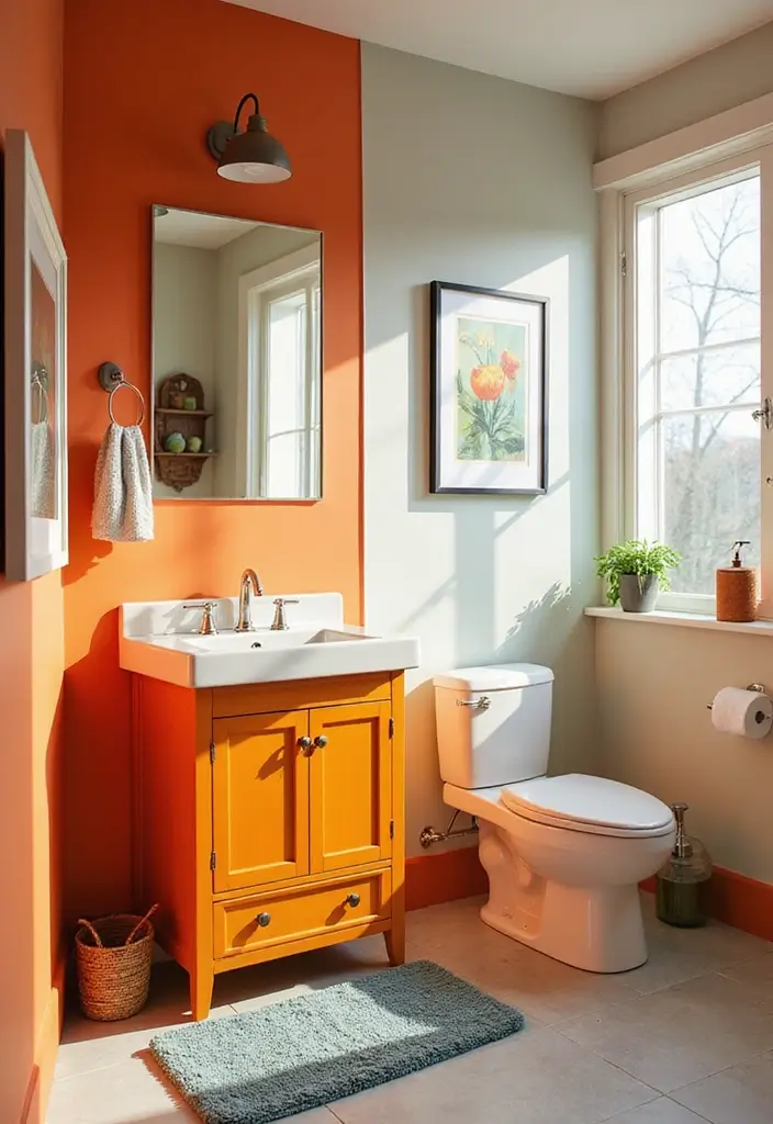 25+ Bathroom Vanity Designs for a Chic Upgrade 4 25+ Bathroom Vanity Designs for a Chic Upgrade - 4. Bold Color Statements