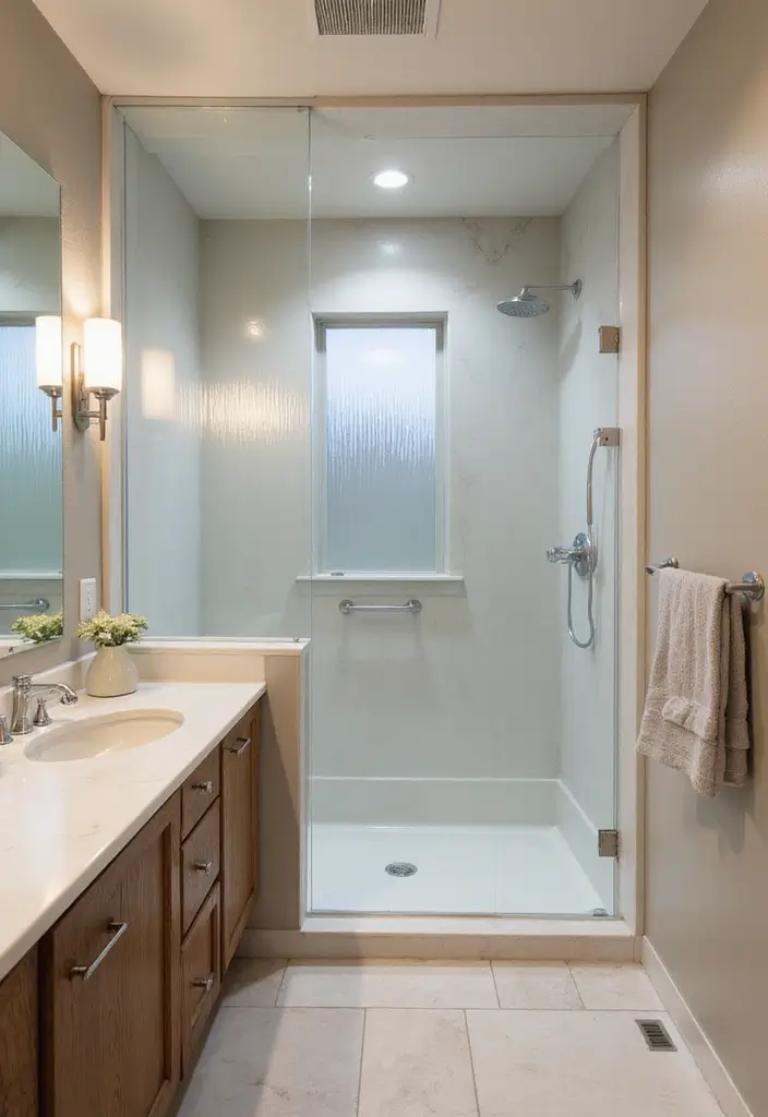 25+ Bathroom with Window Ideas for Natural Light Lovers - 16. Window in a Shower Nook