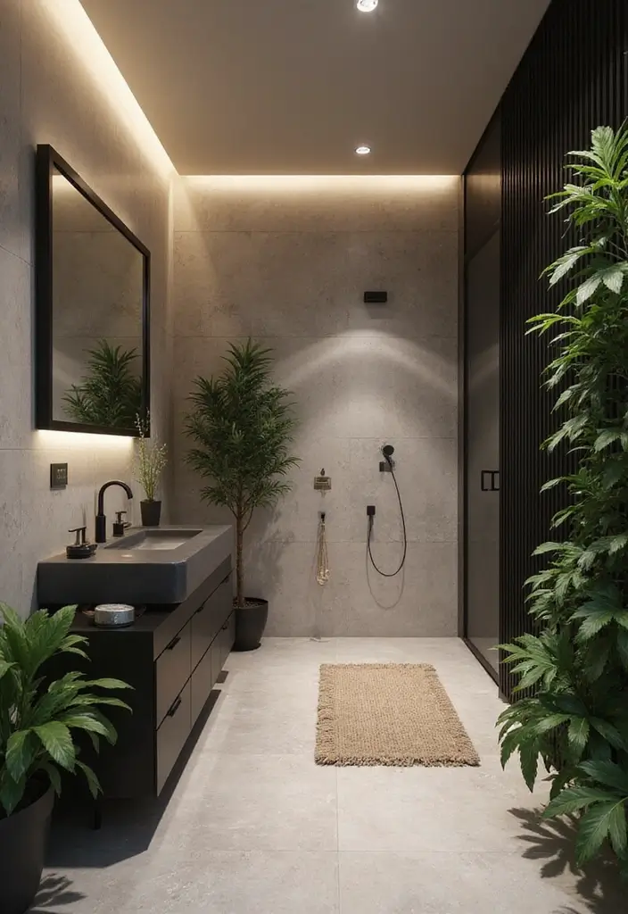 25+ Black Bathroom Ideas for a Bold Statement 2 25+ Black Bathroom Ideas for a Bold Statement - 2. Matte Black Finish