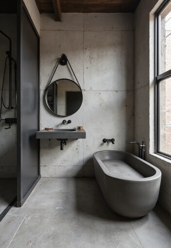25+ Black Bathroom Ideas for a Bold Statement 8 25+ Black Bathroom Ideas for a Bold Statement - 8. Industrial Style