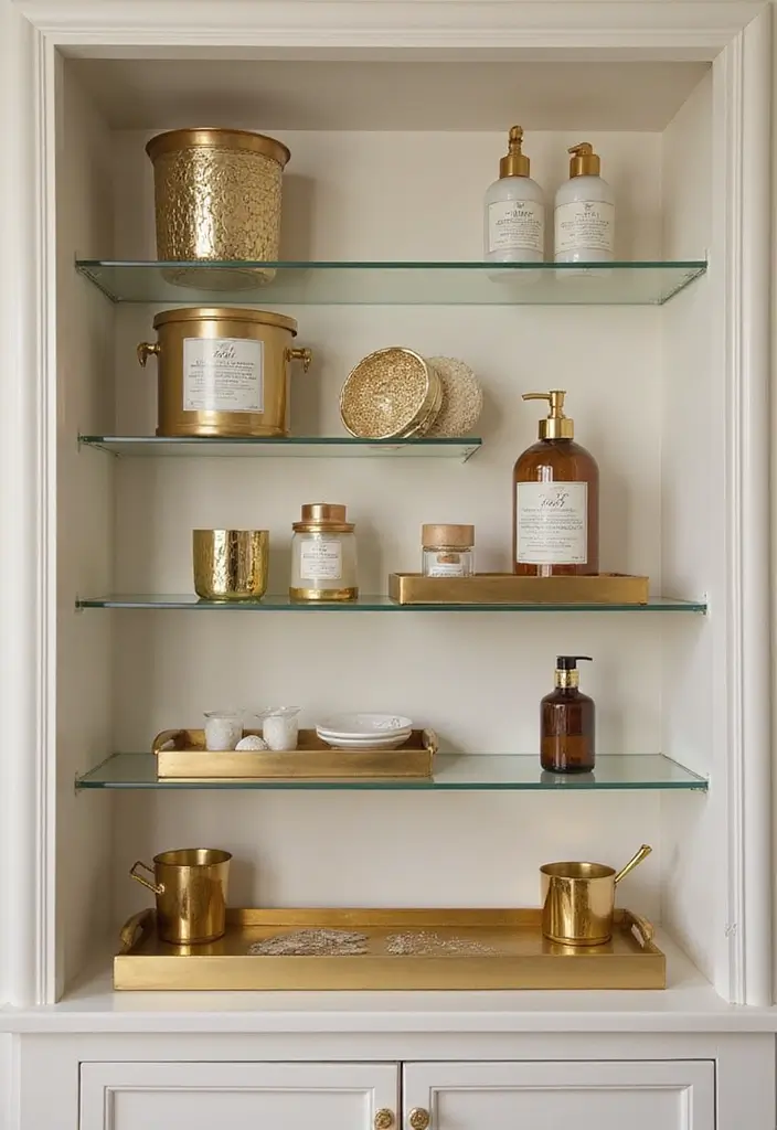 25+ Black and Gold Bathroom Ideas for a Glamorous Touch 3 25+ Black and Gold Bathroom Ideas for a Glamorous Touch - 3. Chic Gold Accessories