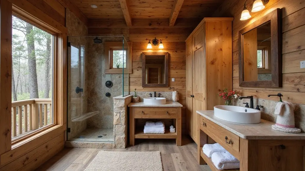 25+ Cabin Bathroom Ideas for a Cozy Rustic Vibe