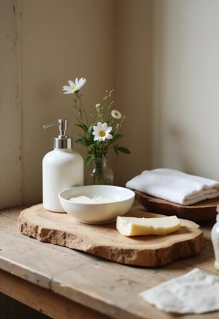 25+ Country Bathroom Ideas for a Rustic Feel 24 25+ Country Bathroom Ideas for a Rustic Feel - 24. Rustic Essentials