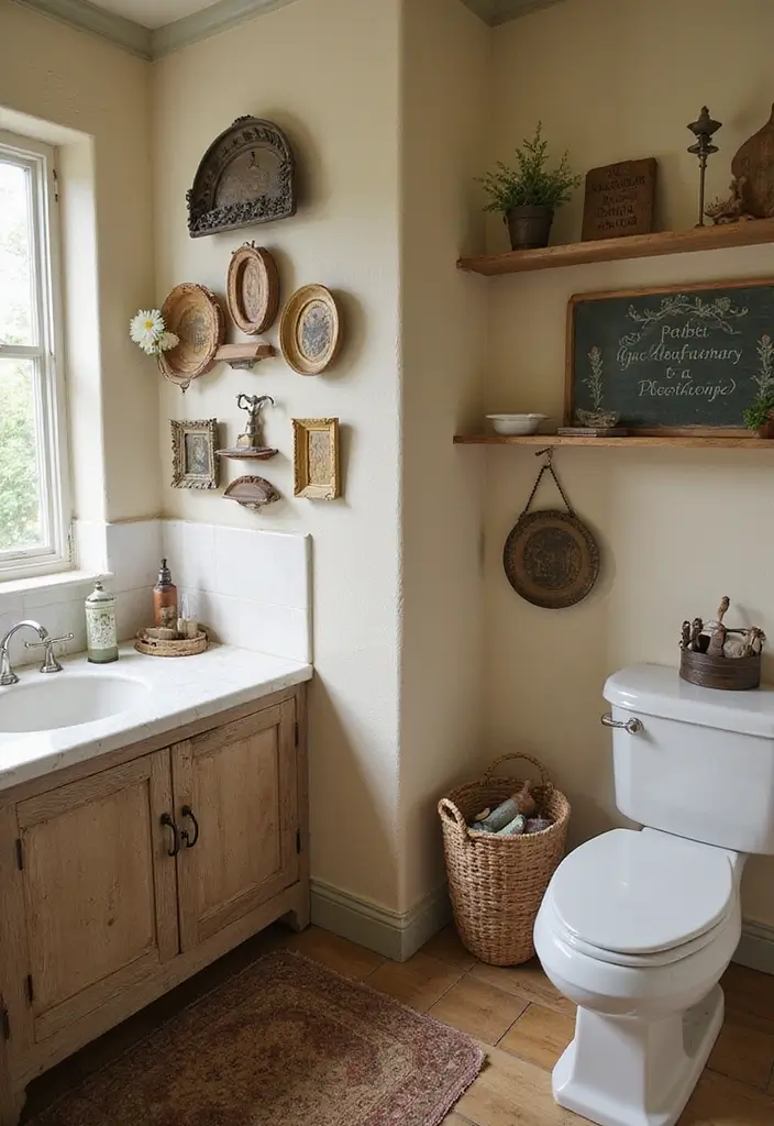 25+ Country Bathroom Ideas for a Rustic Feel 4 25+ Country Bathroom Ideas for a Rustic Feel - 4. Antique Bathroom Accessories