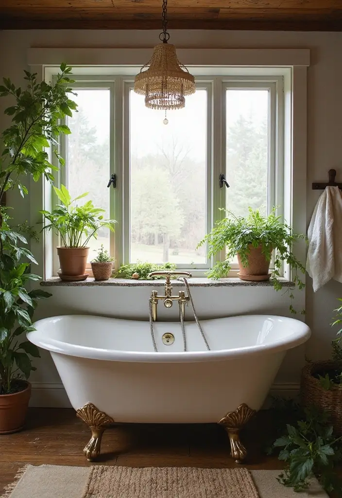 25+ Country Bathroom Ideas for a Rustic Feel 7 25+ Country Bathroom Ideas for a Rustic Feel - 7. Vintage Bathtubs