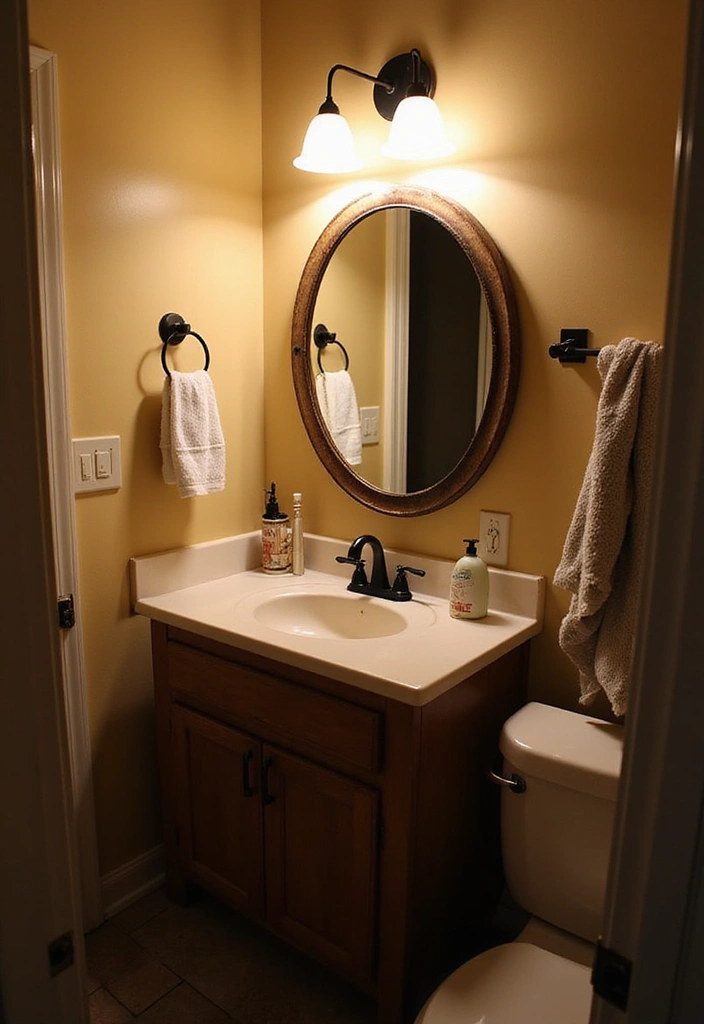 25+ Dorm Bathroom Ideas Every Student Will Love - 23. Bright Bathroom Lighting