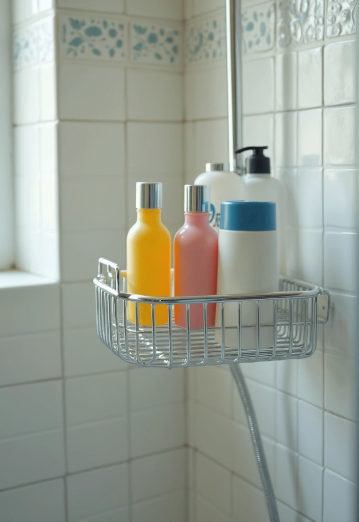 25+ Dorm Bathroom Ideas Every Student Will Love - 6. Shower Caddy for Essential Items