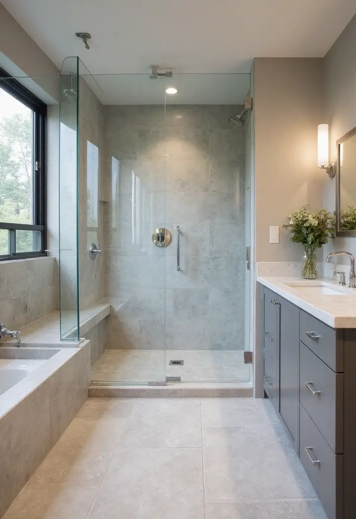 25+ Ensuite Bathroom Ideas for a Luxurious Retreat 14 25+ Ensuite Bathroom Ideas for a Luxurious Retreat - 14. Curbless Showers