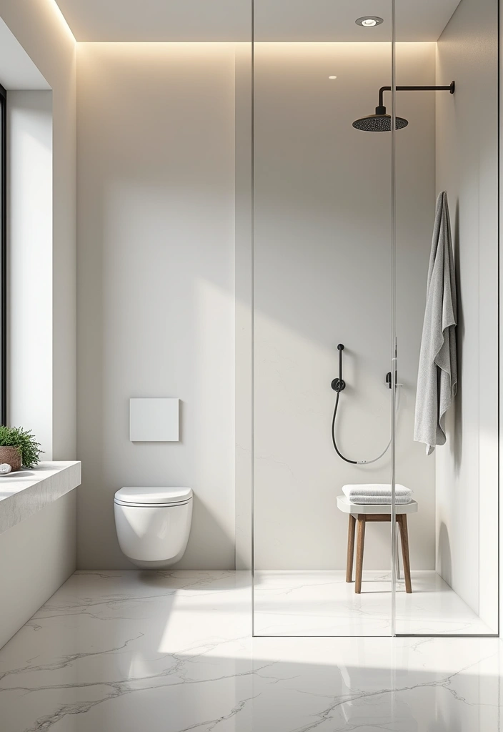 25+ Ensuite Bathroom Ideas for a Luxurious Retreat 3 25+ Ensuite Bathroom Ideas for a Luxurious Retreat - 3. Minimalist Color Palette