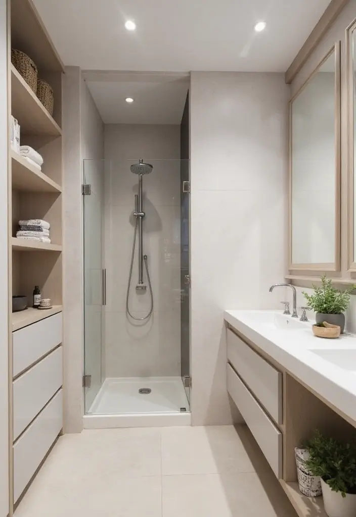 25+ Ensuite Bathroom Ideas for a Luxurious Retreat 7 25+ Ensuite Bathroom Ideas for a Luxurious Retreat - 7. Smart Storage Solutions