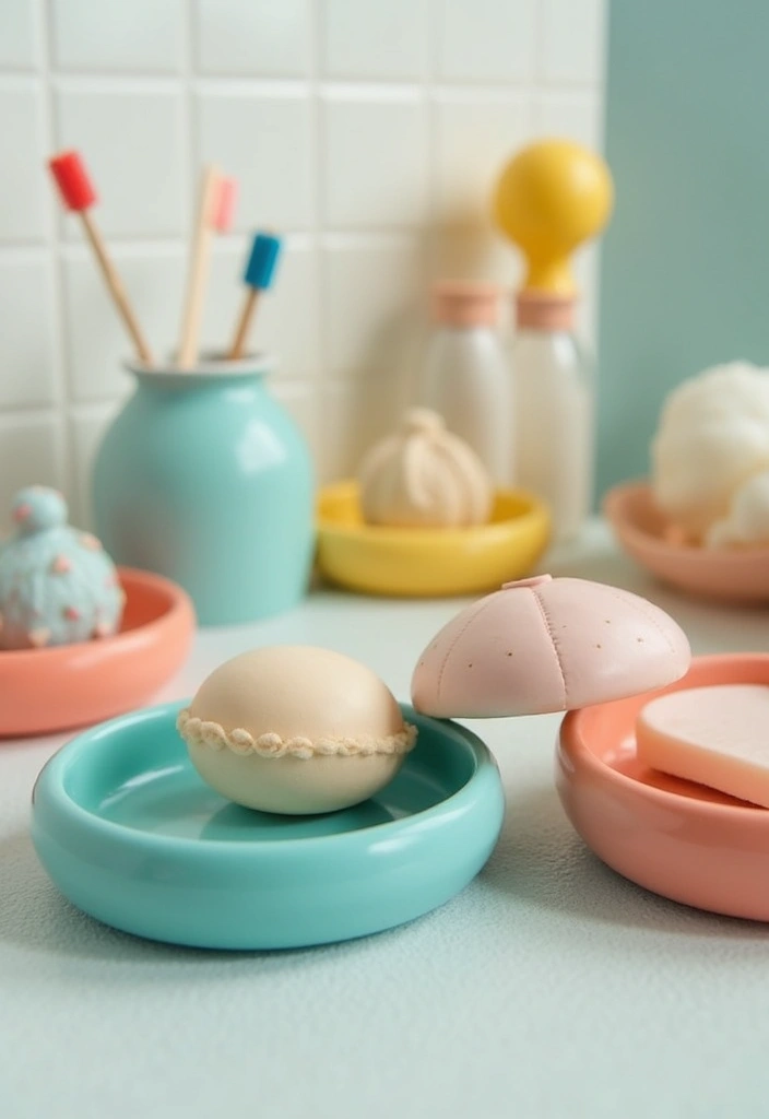 25+ Funky Bathroom Ideas Full of Personality - 10. Fun Bath Accessories