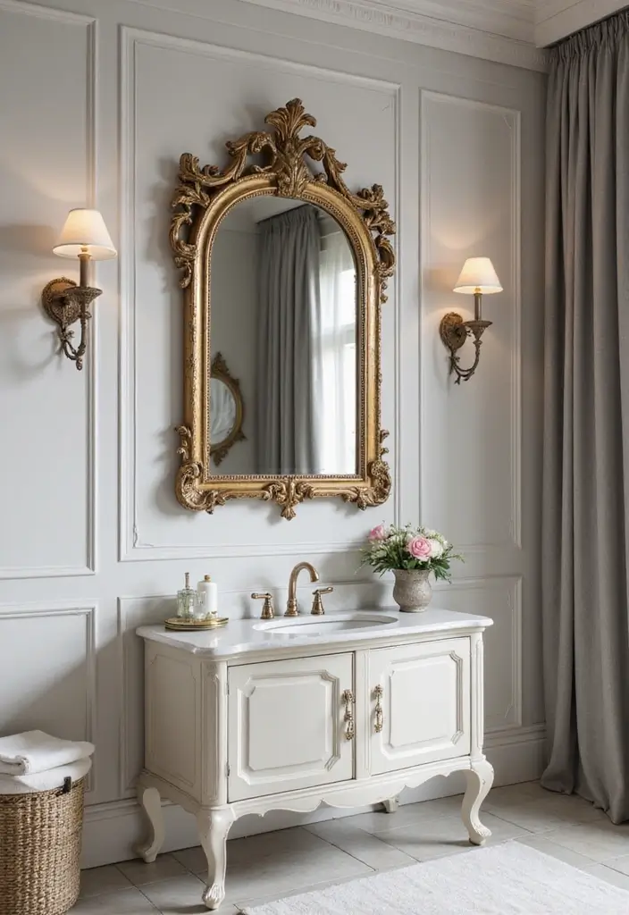 25+ Funky Bathroom Ideas Full of Personality - 16. Statement Mirrors