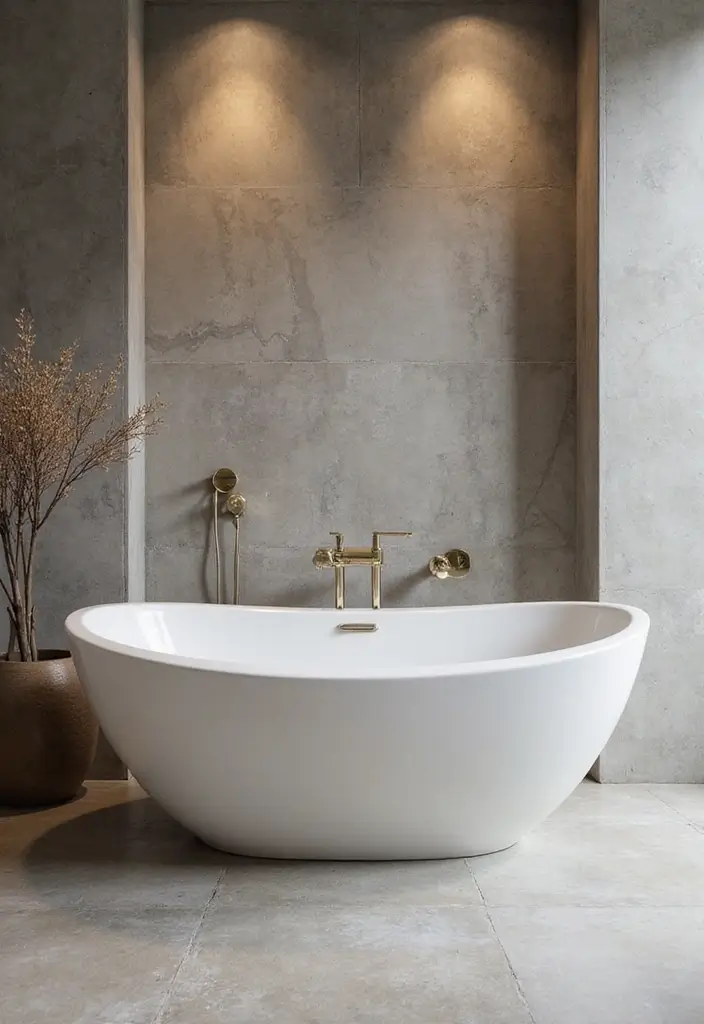 25+ Funky Bathroom Ideas Full of Personality - 21. Striking Bath Tubs