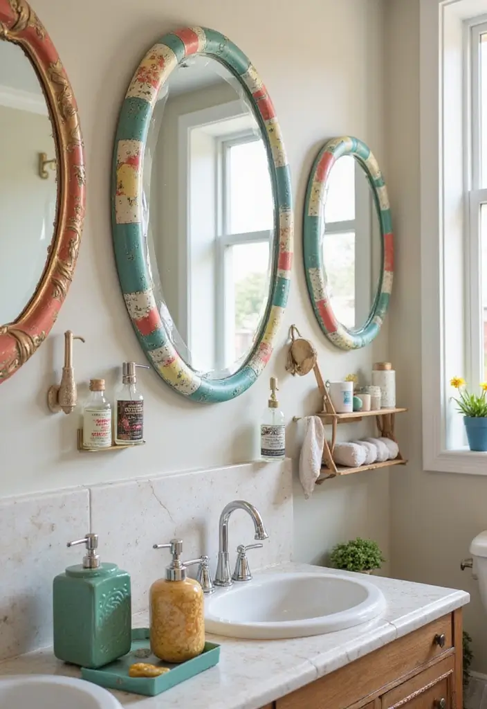 25+ Funky Bathroom Ideas Full of Personality - 3. Eclectic Accessories