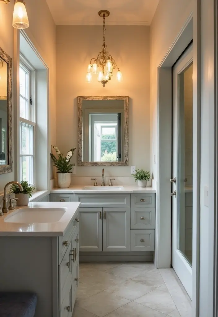 25+ Master Bathroom Remodel Ideas That Inspire 10 25+ Master Bathroom Remodel Ideas That Inspire - 10. Trendy Lighting Fixtures