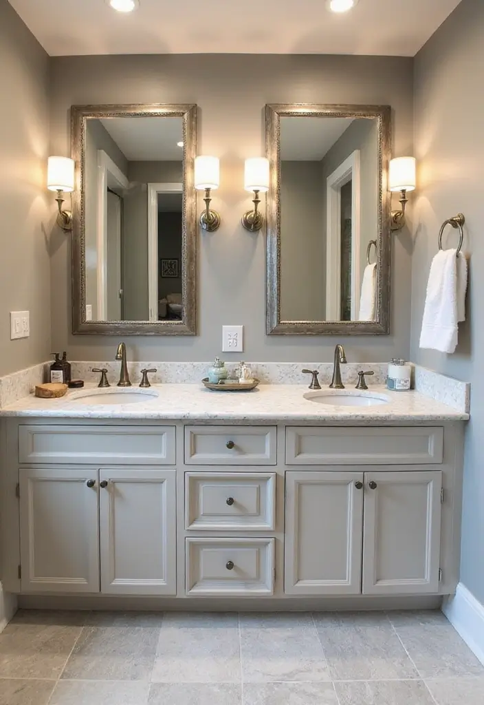 25+ Master Bathroom Remodel Ideas That Inspire 14 25+ Master Bathroom Remodel Ideas That Inspire - 14. Dual Sinks