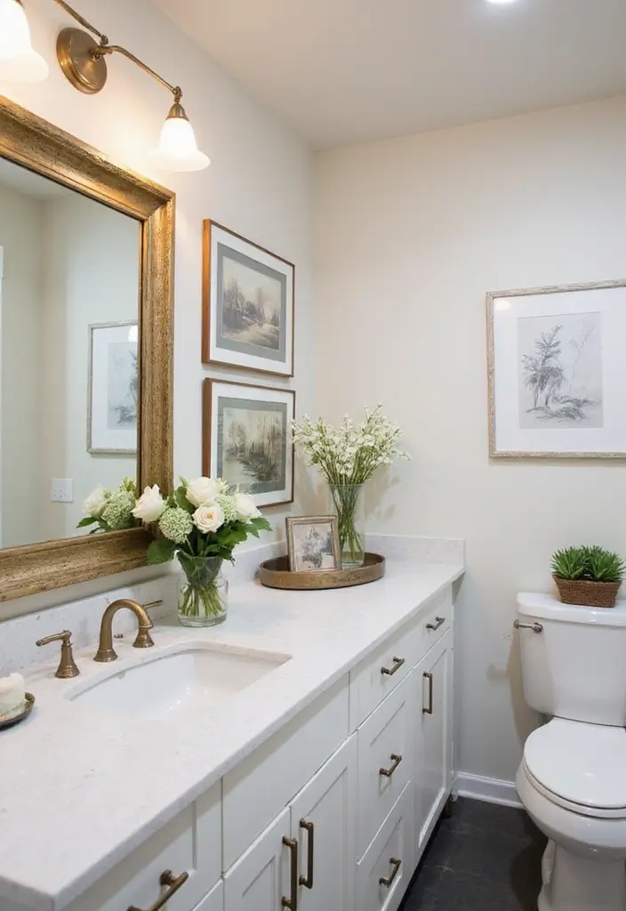 25+ Master Bathroom Remodel Ideas That Inspire 20 25+ Master Bathroom Remodel Ideas That Inspire - 20. Decorative Accents