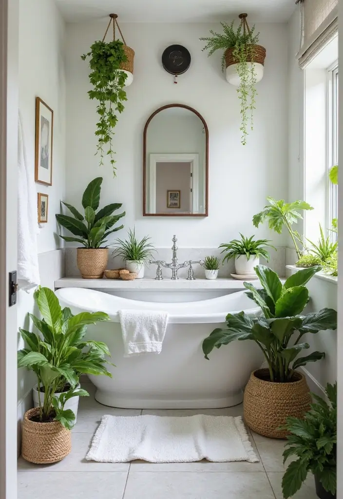 25+ Master Bathroom Remodel Ideas That Inspire 24 25+ Master Bathroom Remodel Ideas That Inspire - 24. Indoor Plants