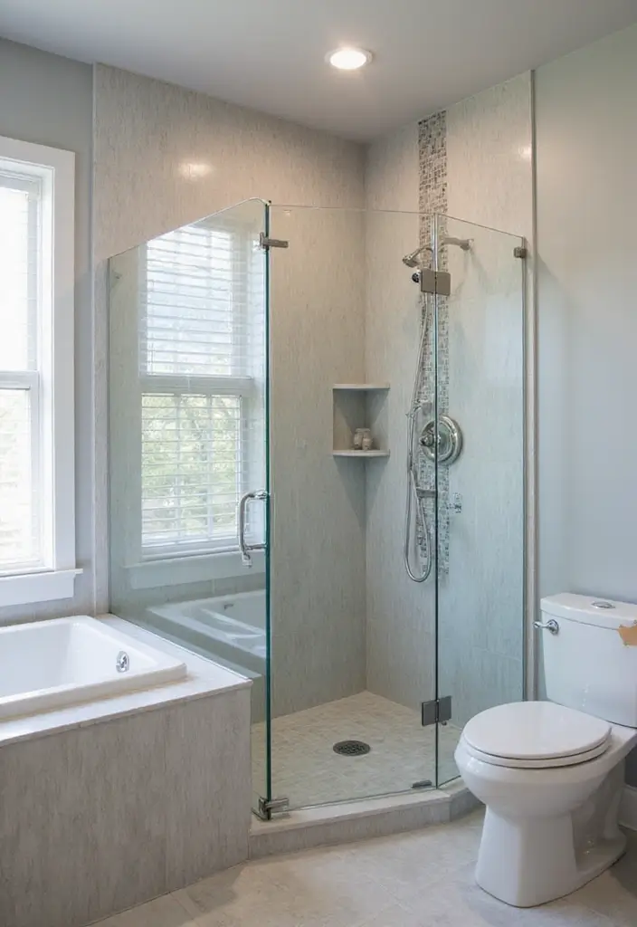 25+ Master Bathroom Remodel Ideas That Inspire 4 25+ Master Bathroom Remodel Ideas That Inspire - 4. Sleek Glass Showers