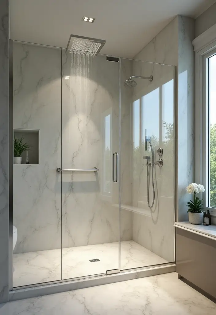 25+ Master Bathroom Remodel Ideas That Inspire 7 25+ Master Bathroom Remodel Ideas That Inspire - 7. Modern Rainfall Showerheads