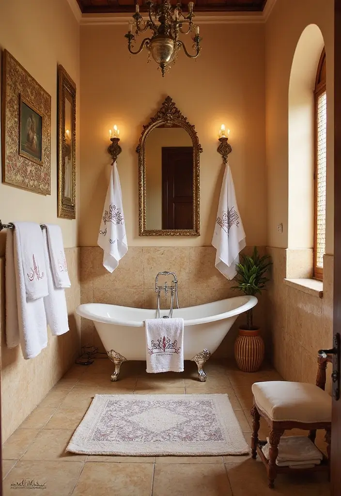 25+ Moroccan Bathroom Ideas Full of Character 24 25+ Moroccan Bathroom Ideas Full of Character - 24. Personalized Bathing Accessories