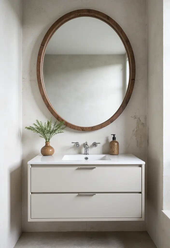 25+ Small Bathroom with Shower Ideas That Save Space 15 25+ Small Bathroom with Shower Ideas That Save Space - 15. Artful Mirrors