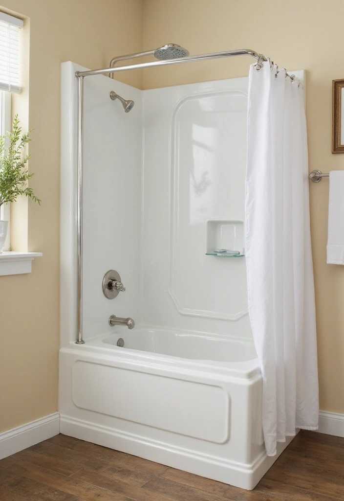 25+ Small Bathroom with Shower Ideas That Save Space 18 25+ Small Bathroom with Shower Ideas That Save Space - 18. Compact Shower-Tub Combos