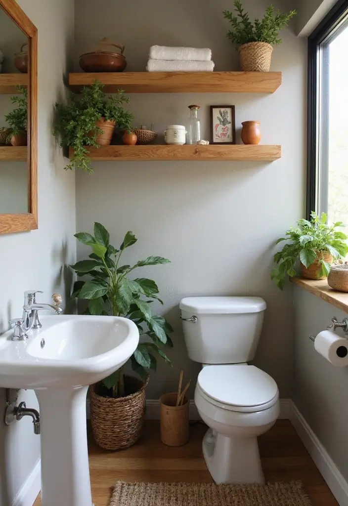 25+ Small Bathroom with Shower Ideas That Save Space 22 25+ Small Bathroom with Shower Ideas That Save Space - 22. Warm Wood Accents