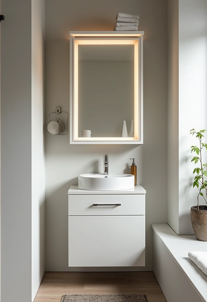 25+ Small Bathroom with Shower Ideas That Save Space 23 25+ Small Bathroom with Shower Ideas That Save Space - 23. Space-Optimizing Mirrors