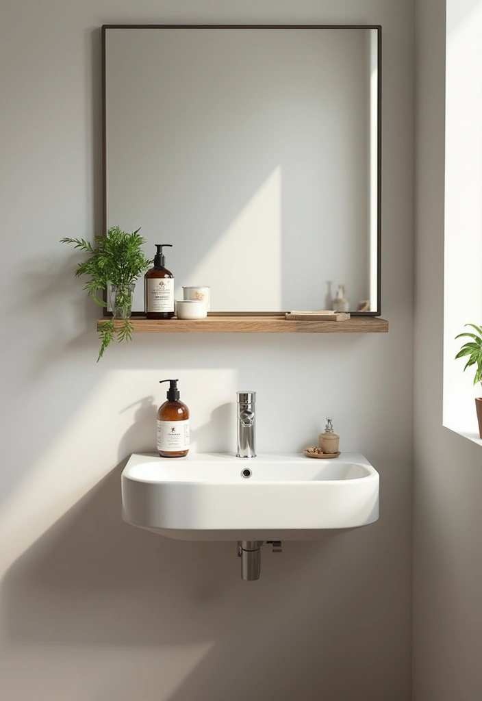 25+ Small Bathroom with Shower Ideas That Save Space 3 25+ Small Bathroom with Shower Ideas That Save Space - 3. Wall-Mounted Sinks