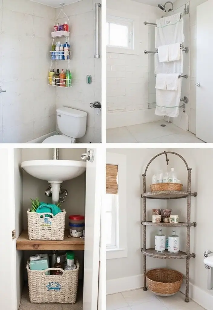 25+ Small Bathroom with Shower Ideas That Save Space 5 25+ Small Bathroom with Shower Ideas That Save Space - 5. Smart Storage Solutions