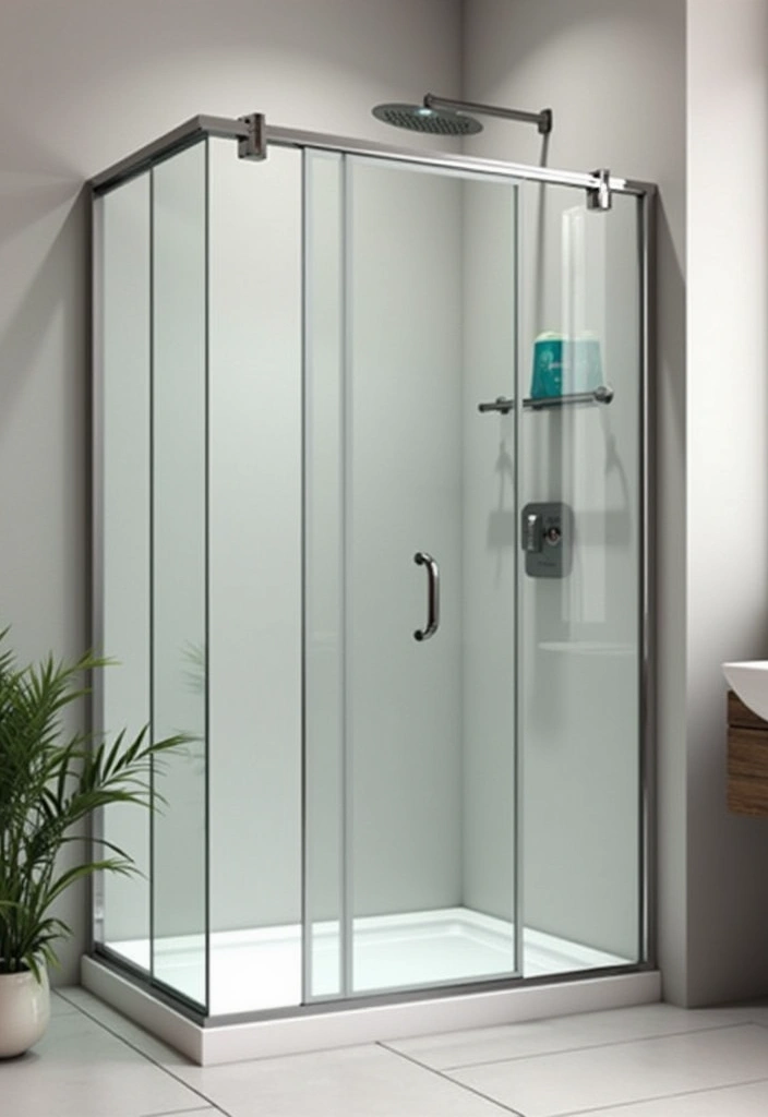 25+ Small Bathroom with Shower Ideas That Save Space 9 25+ Small Bathroom with Shower Ideas That Save Space - 9. Glass Shower Walls