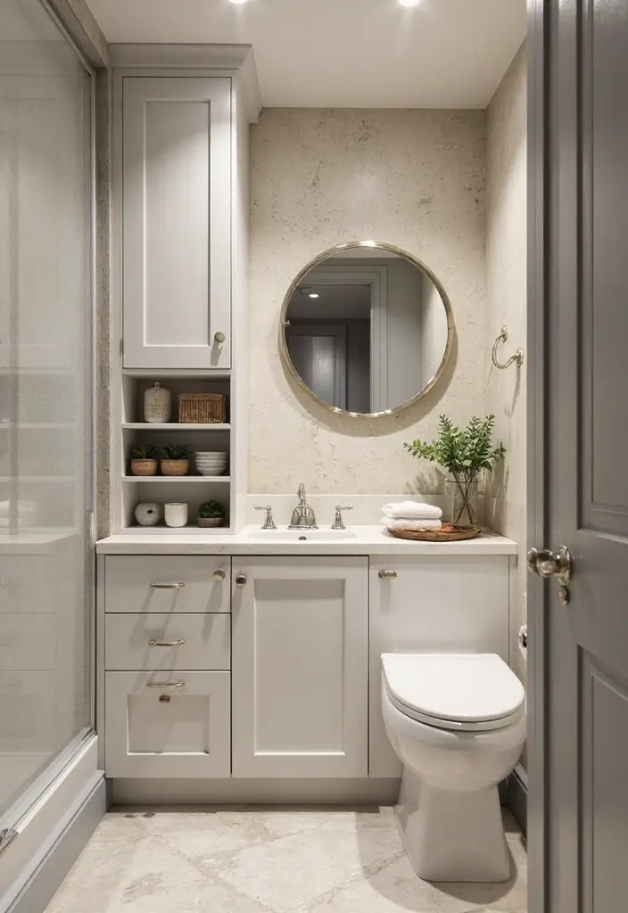 25+ Small Space Bathroom Design Ideas That Maximize Every Inch 20 25+ Small Space Bathroom Design Ideas That Maximize Every Inch - 20. Custom-Built Solutions