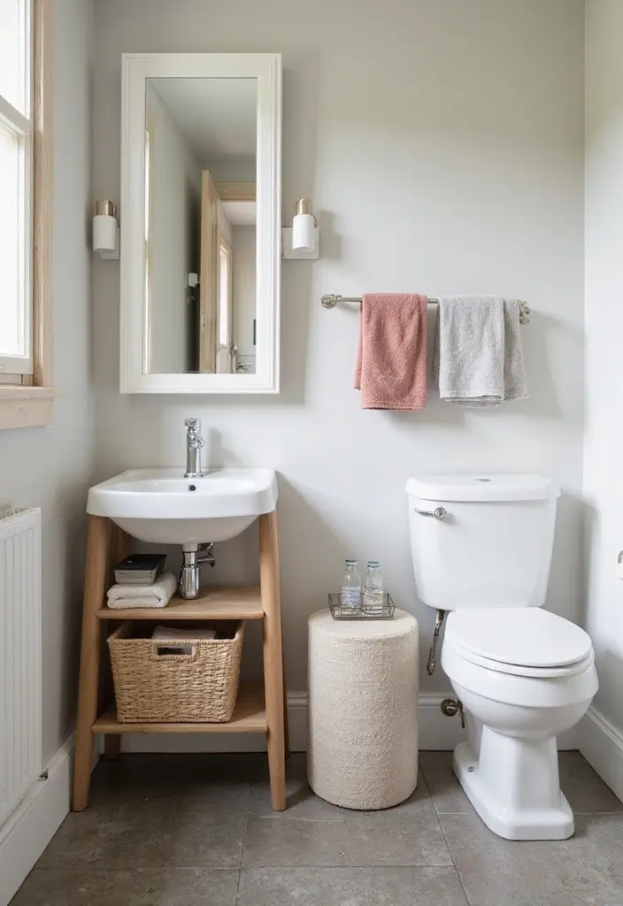 25+ Small Space Bathroom Design Ideas That Maximize Every Inch 4 25+ Small Space Bathroom Design Ideas That Maximize Every Inch - 4. Multifunctional Furniture