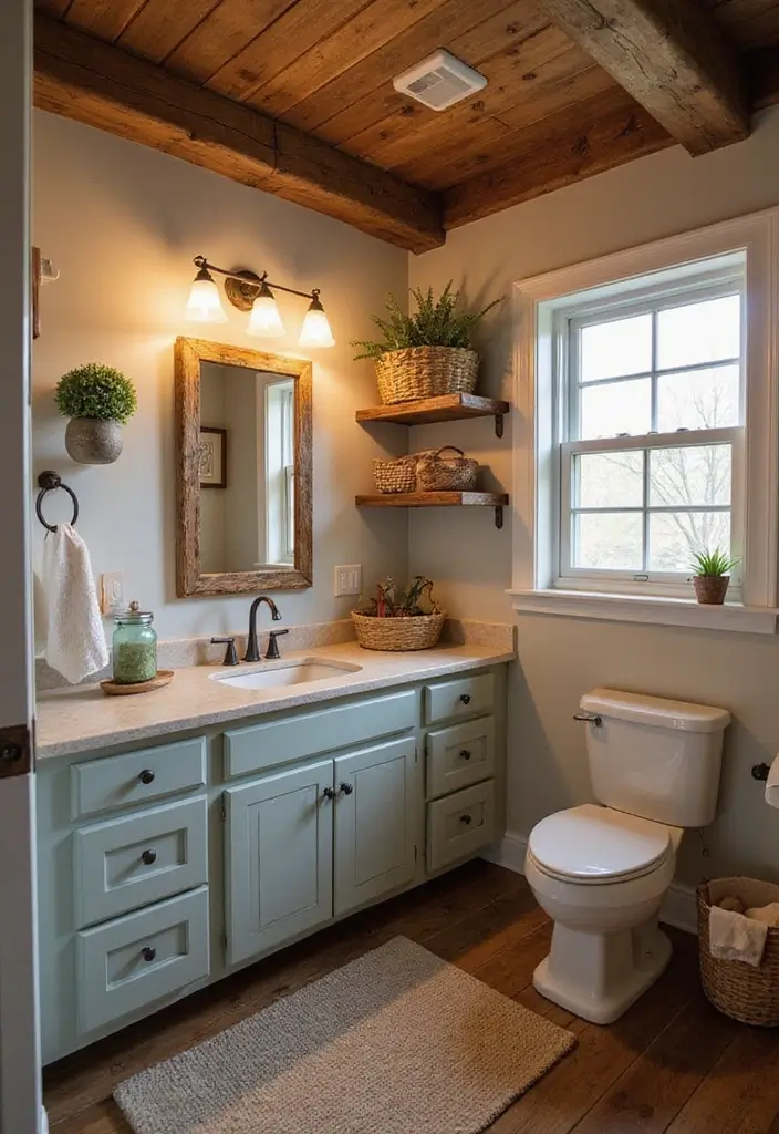 25+ Teen Bathroom Ideas That Are Fun and Stylish - 12. Rustic Farmhouse Style