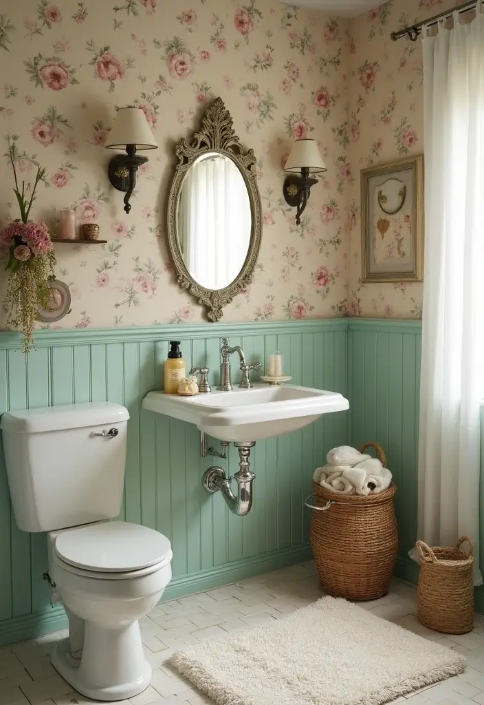 25+ Teen Bathroom Ideas That Are Fun and Stylish - 6. Vintage Charm