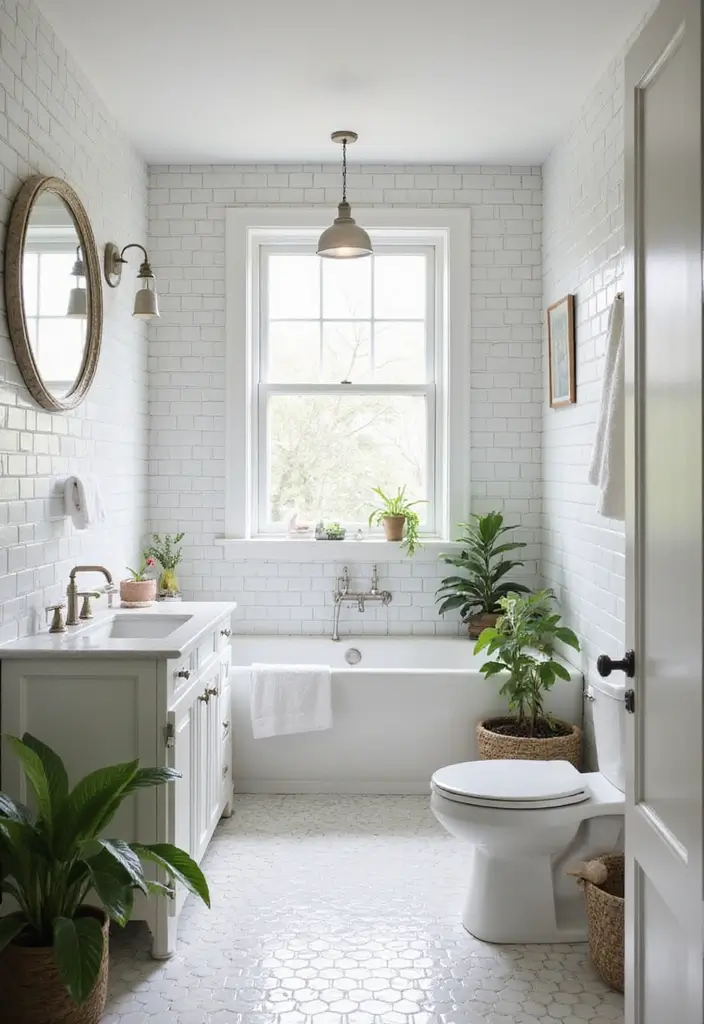 30+ Basement Bathroom Ideas That Actually Work 1 30+ Basement Bathroom Ideas That Actually Work - 1. Bright and Airy White Space