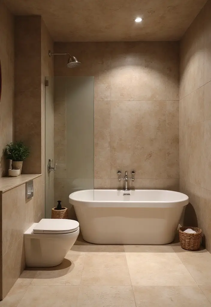30+ Basement Bathroom Ideas That Actually Work 20 30+ Basement Bathroom Ideas That Actually Work - 20. Zen-inspired Design
