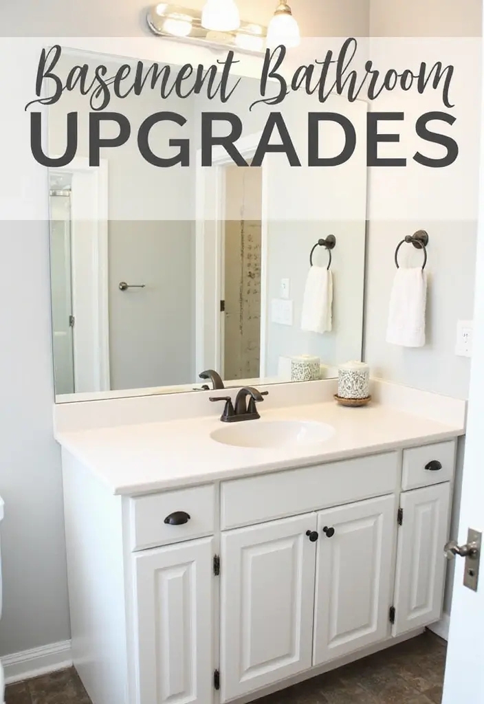 30+ Basement Bathroom Ideas That Actually Work 6 30+ Basement Bathroom Ideas That Actually Work - 6. Budget-Friendly Bathroom Upgrades