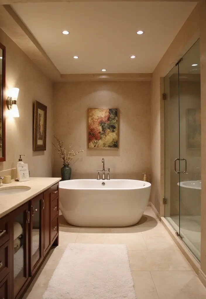 30+ Basement Bathroom Ideas That Actually Work 9 30+ Basement Bathroom Ideas That Actually Work - 9. A Touch of Luxury with Spa Features
