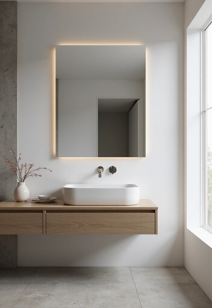 30+ Bathroom Sink Ideas That Upgrade Your Look 10 30+ Bathroom Sink Ideas That Upgrade Your Look - 10. Floating Sinks for Modern Spaces